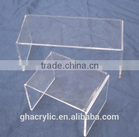 Classic high quality clear acrylic make up dispaly rack ,top grade acrylic display rack