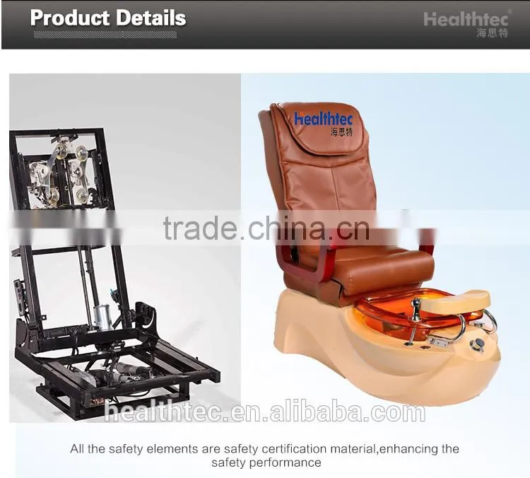 2016 New Wooden Armrest spa equipment massaging table foot pedicure chair
