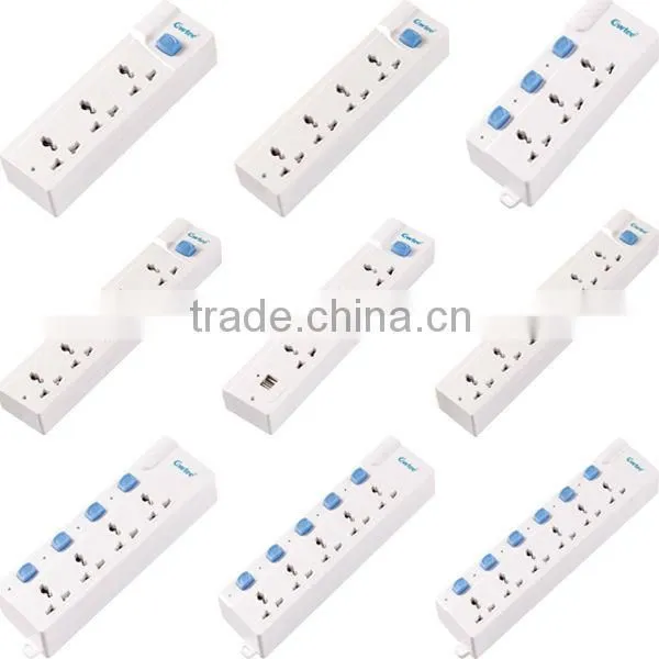 6 gang universal muti switch plug socket