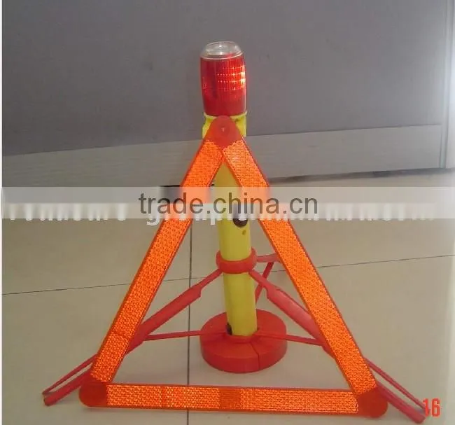 Road sign Flashing led warning triangle