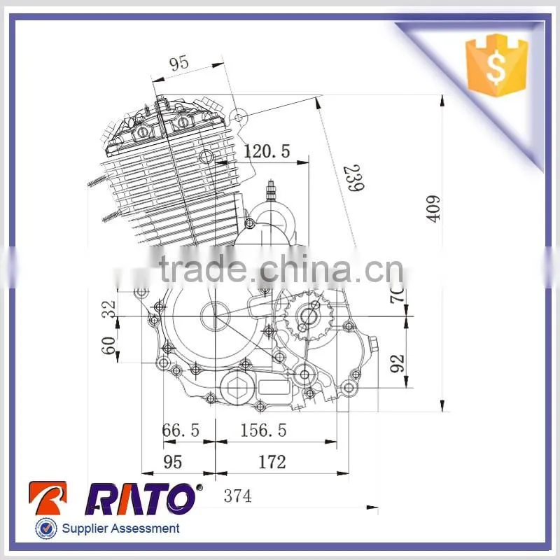 China professional 150CC motorcycle engine for slae