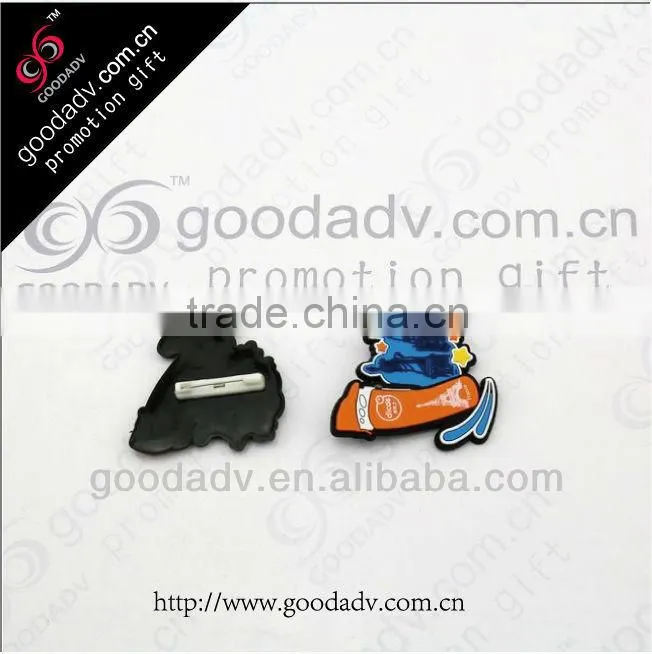 Guangzhou factory wholesale cartoon soft pvc badges