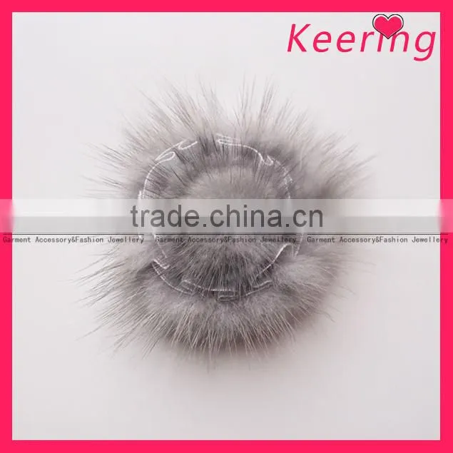 Beautiful fur pom poms ball embellishments for cloth WPH-1516