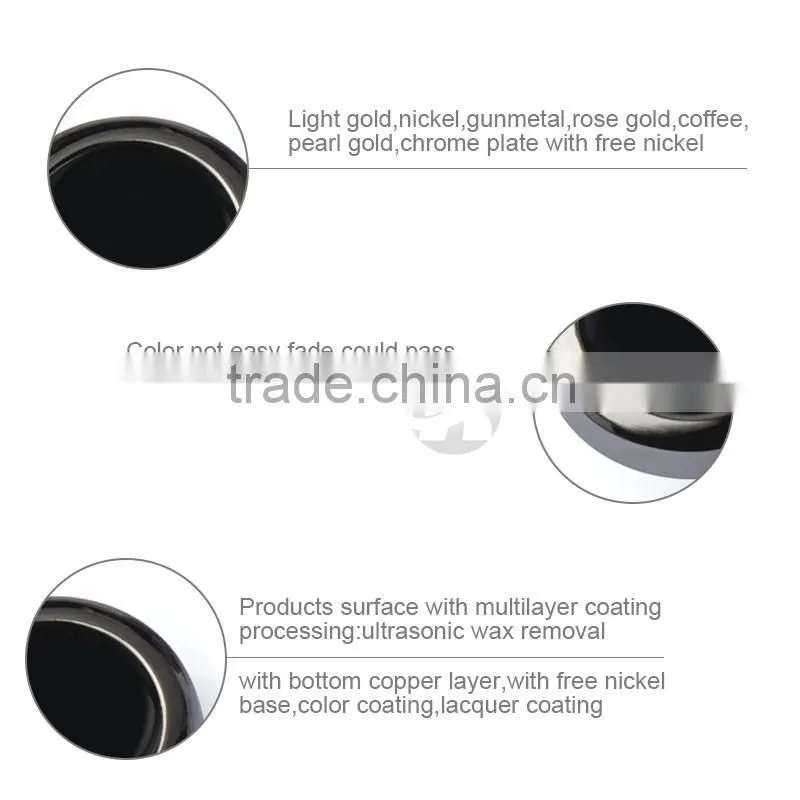 Newest Fashion Black Sleek Spring Snap Button