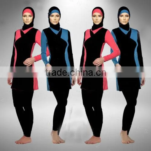 open hot sexy girl photo muslim women swimwear waterproof