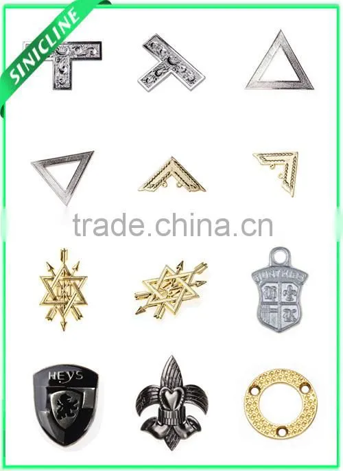 Sinicline Die Cutting Irregular Metal Label for Garment