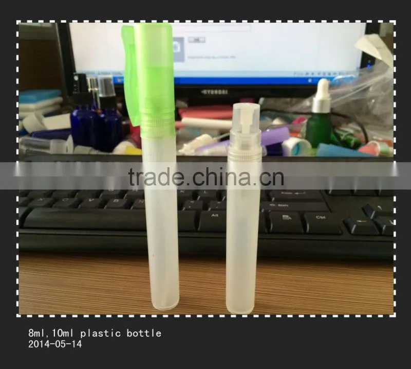 10ml empty perfume mini plastic pump spray bottle
