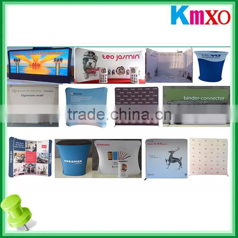 straight shape portable pop up stand, fabric display banner