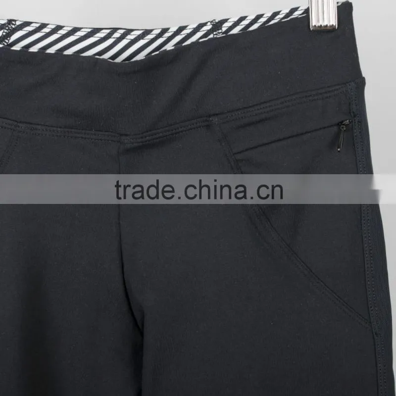 (Trade Assurance) woman sports pants made of stretch nylon spandex fabric, yoga leggings for fitness