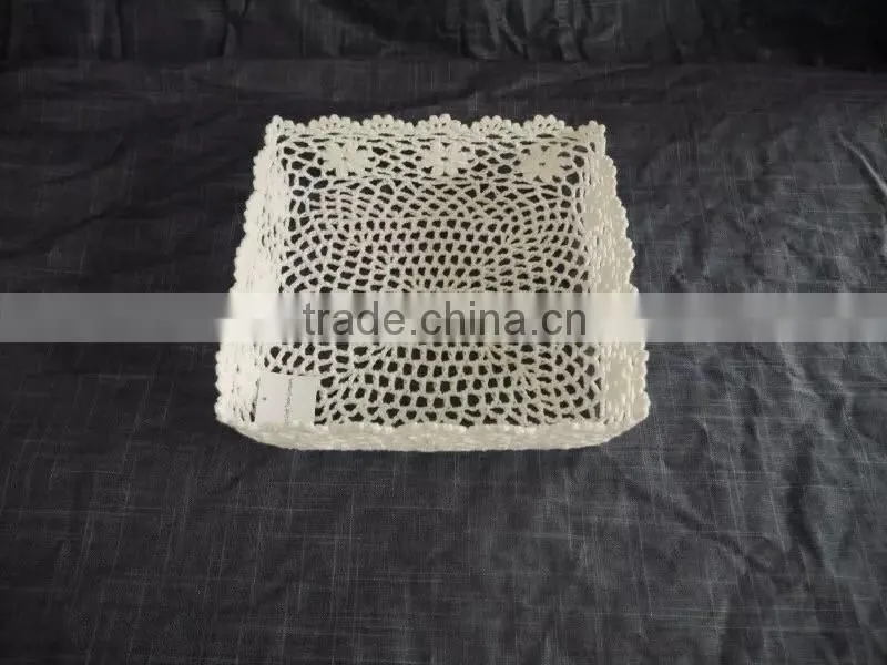 China Manufacturer 100% crochet cotton Food Tray