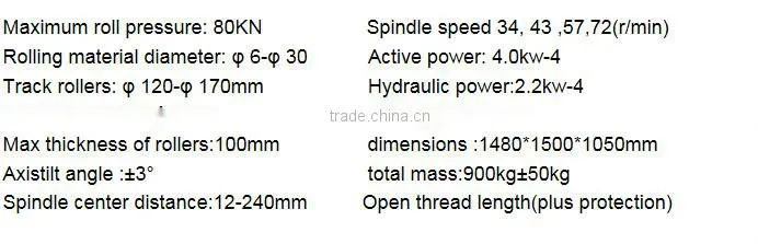 High speed automatic GS-40B Thread rolling machine for steel bars /rebar