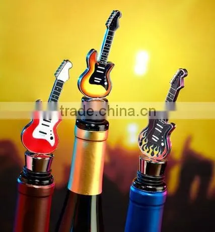 Deer head metal cork wine bottle stopper wholesale / with cork stopper