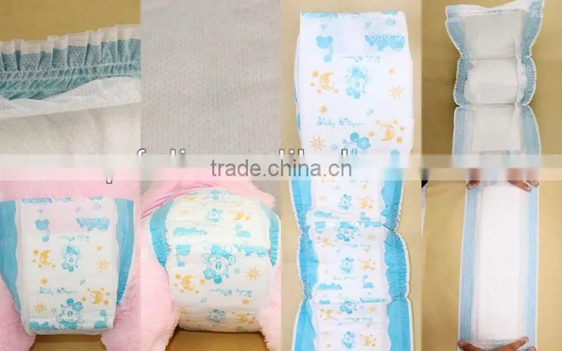 Raw Material For Baby Diaper,frontal tape, side tape, backsheet PE film or breathable cloth-like filmElastic waist