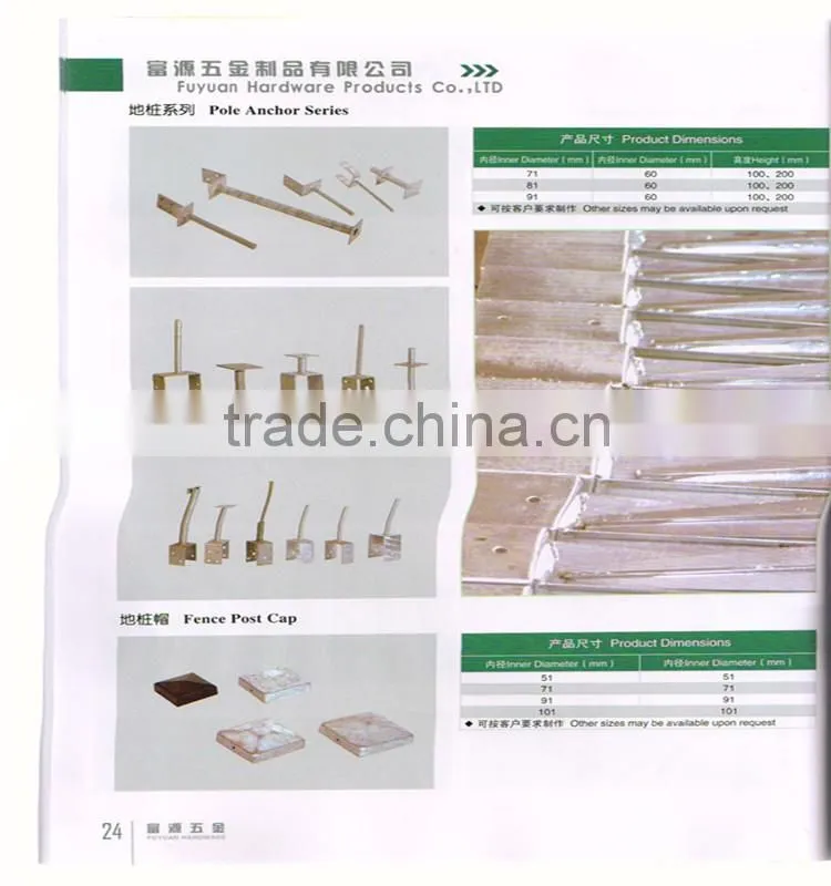 fence post metal anchors