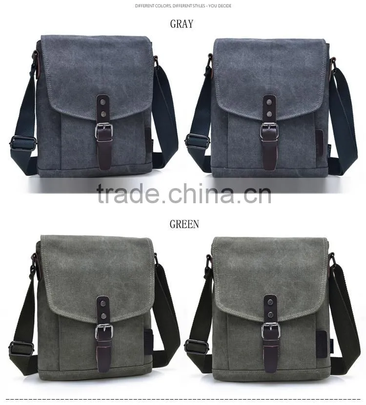 wholesale Fashion canvas Messenger Bag shoulder bags men outdoor bag