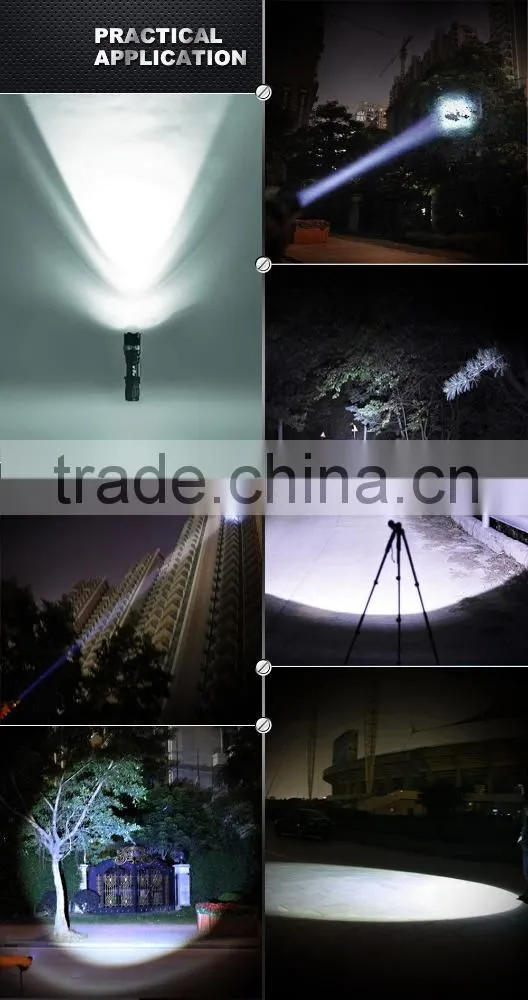 zoomable t6 flashlight 5 Modes LED Flashlight super waterproof portable powerful Torch lamp led strip led flashlight