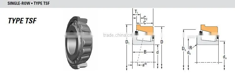 combined axial & radia loads 3578 / 25B Wheel hubs taper bearings rollers with flanged outer ring for industrial vehicles