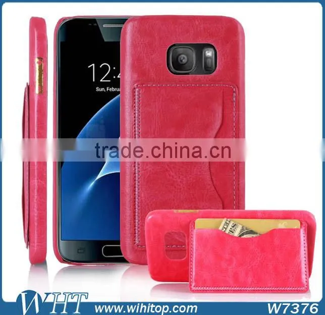 for S7 TPU Leather Card Case, for Samsung Galaxy S7 Case