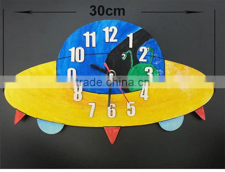 Kids Wooden DIY Clock Toys Educational