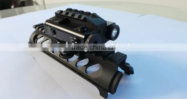 Tactical rifle green laser sight plus led flashlight