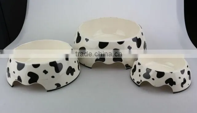 High quality spot printing convenient melamine pet water feeder