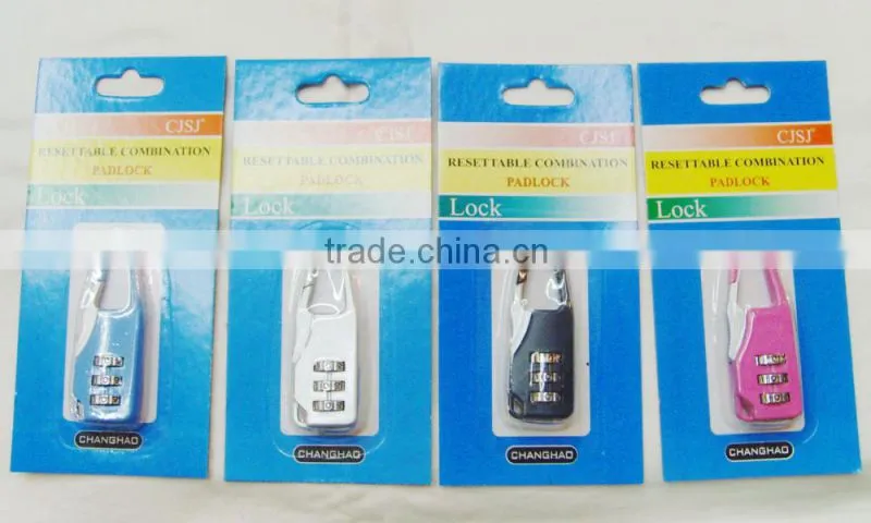 Professional Design combination zipper lock