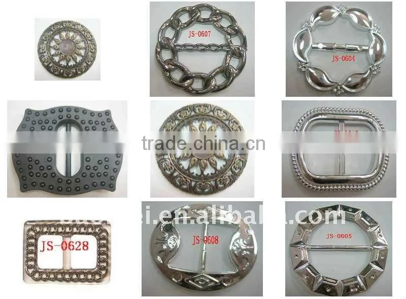 plated belt buckle
