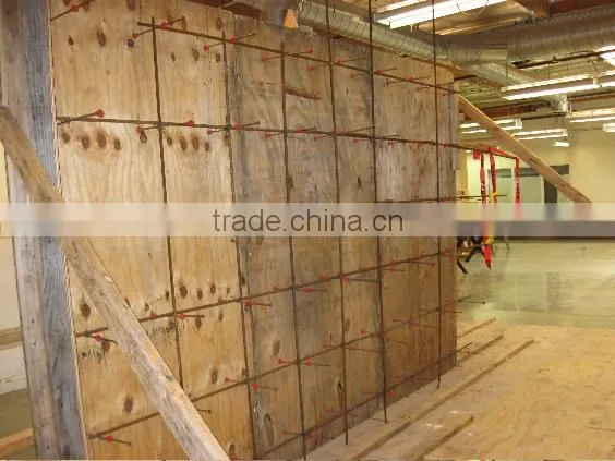 snap tie wedge of concrete form plywood