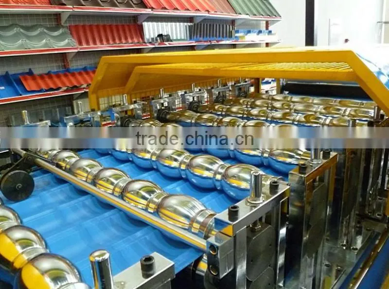 PPGI Roof and step tile making machine