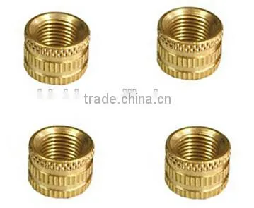 customized knurling copper insert for automotive accessories