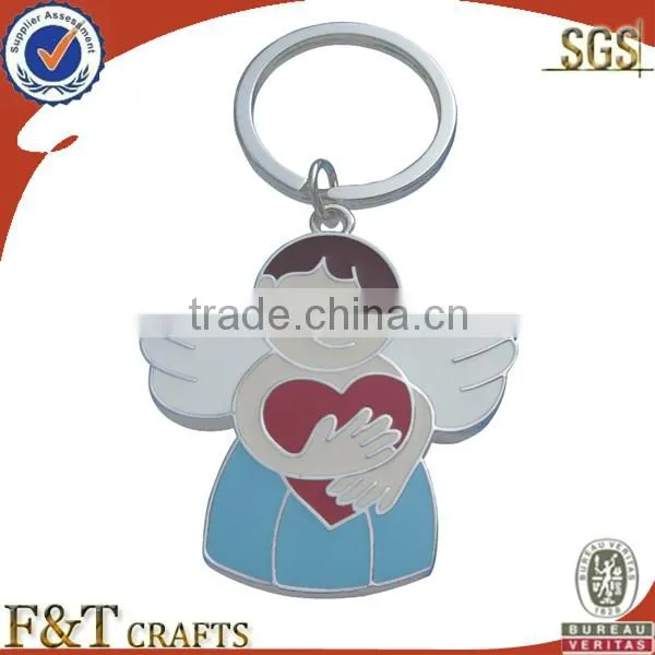 Fashion custom made stamped cool live animal promotional gift keychain
