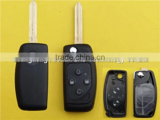 4 buttons flip folding key cover blank shell replacement Toyota
