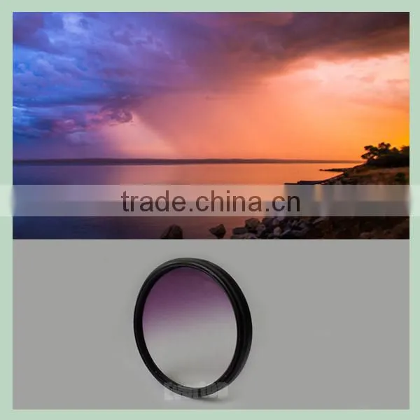 TS-GCF DSLR Camera gradual color filter,gradual brown color filter,Color graduated brown lens filter
