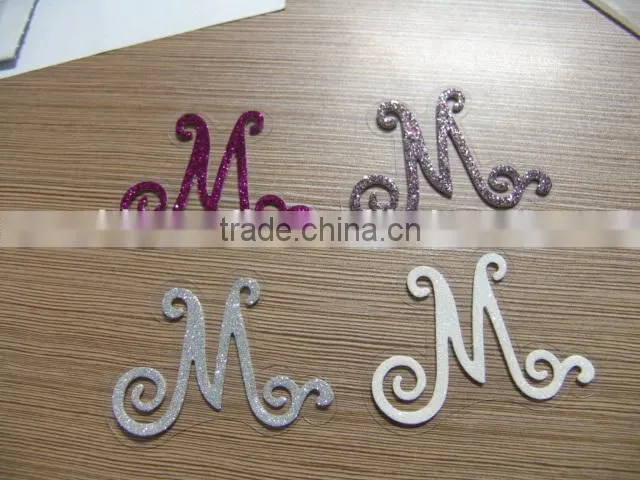 Custom design pvc glitter sticker,room decor promotion gift glitter sticker sheet