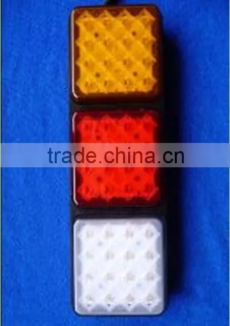 HD LED tail lamp for truck security /SAE & ECE Approval/285*96*34.5mm