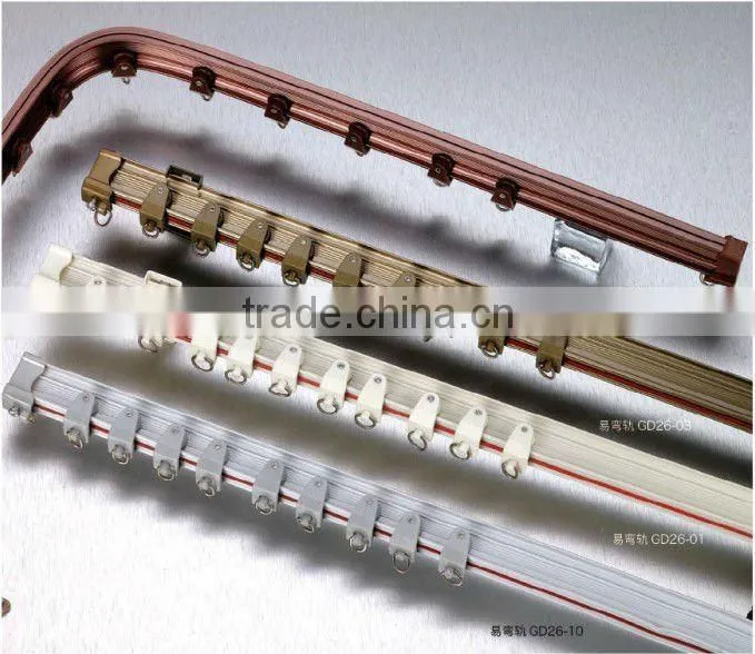 commonly used plastic curtain track runners for curtain track