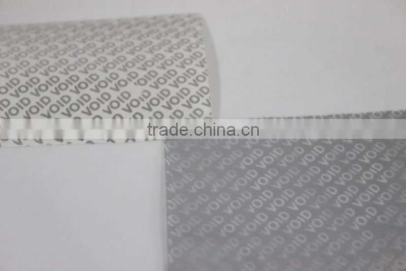 Anti-counterfeit paper / tamper evident stickers
