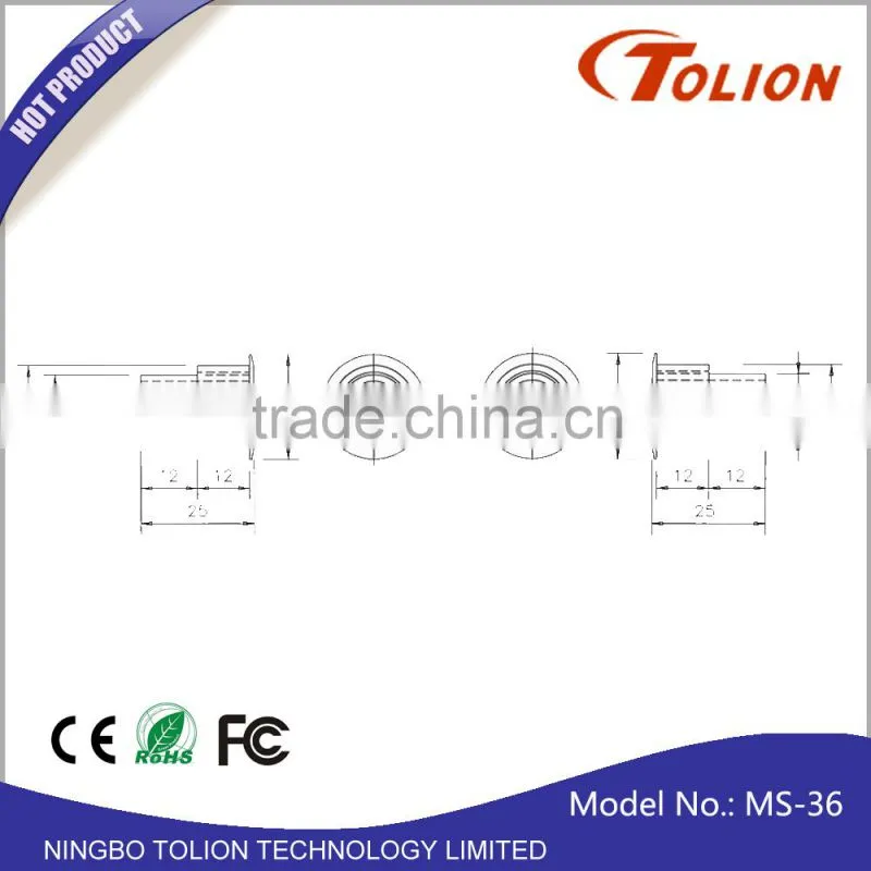 Home Door Alarm Magnetic Recessed Contact with Terminals