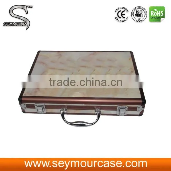 Showing Case White Granite Floor Tiles Sample Box Watch Storage Case Display Box