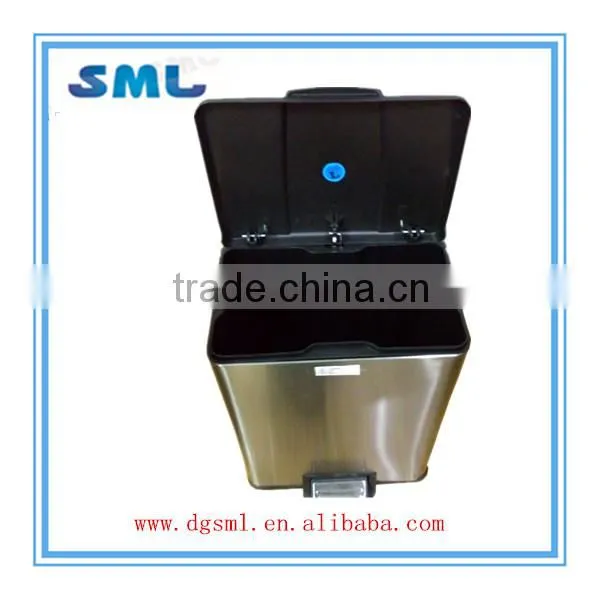 custom small plastic waste bins / plastic waste bin mold design and manufacturing process