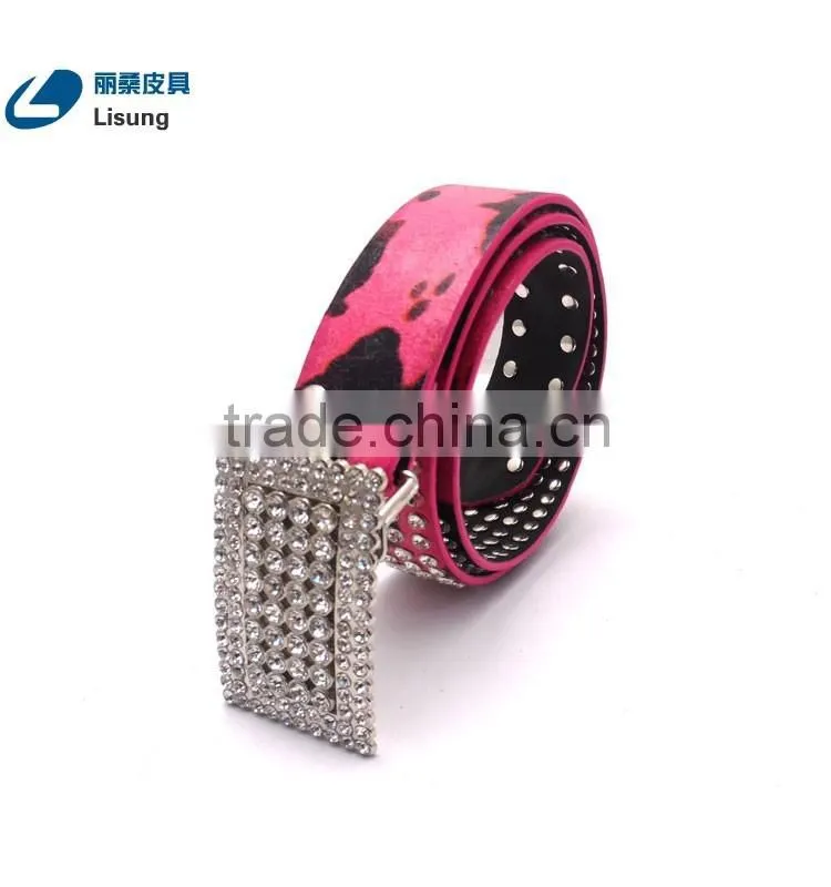 Cheap Rhinestone Strass Studded Fake Leather Cowgirl Belt