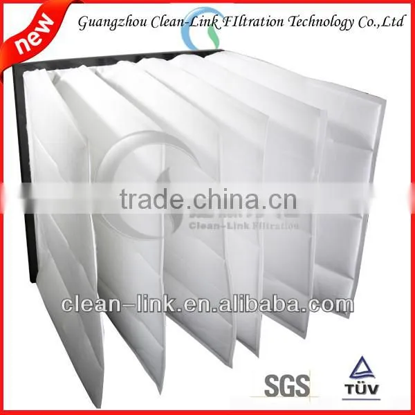 G4 high efficiency aluminum frame hot melt synthetic fiber bag air conditioner filter