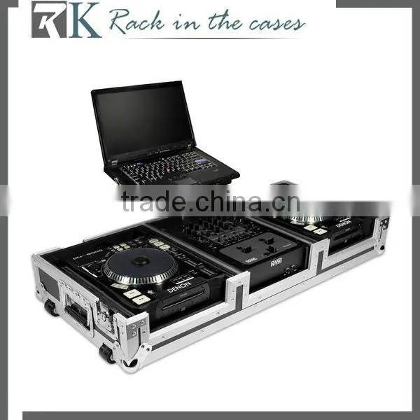 CDJ Workstation 350 / 400 Flightcase For Pioneer CDJ350 / CDJ 400 / DJM400 (black, silver)