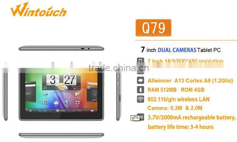 wintouch multi touch android cheapest tablet pc mini Q79 made in china hot selling 2014
