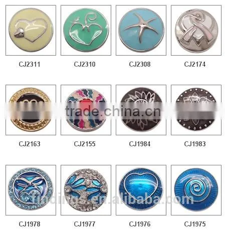 CJ2263 cheap snap button cheapest,brass with glass cabochons,clip button wholesale