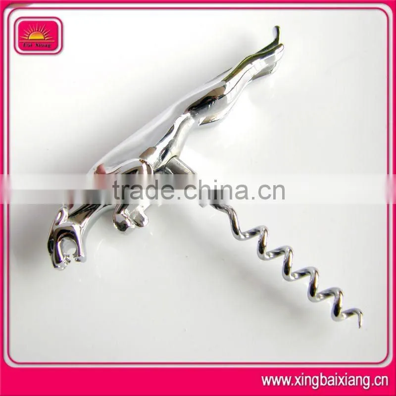 High quality iron deluxe carabiner with wine opener