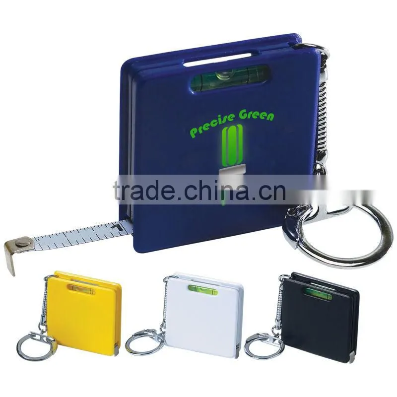 Square Level Tape Measure Key Tag