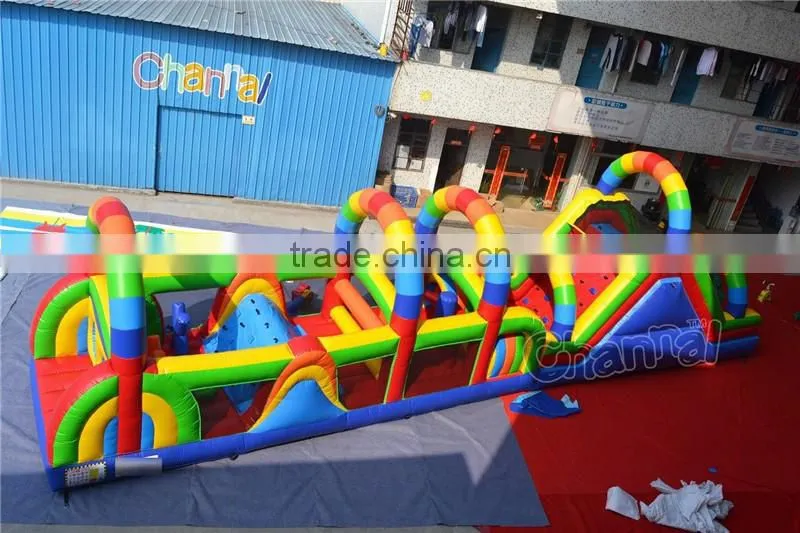 2016 inflatable obstacle course kids safe inflatable games outdoor