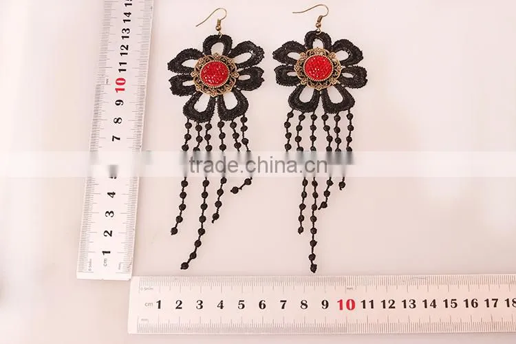 lace fashion indian jewelry set, cheap necklace and earring sets