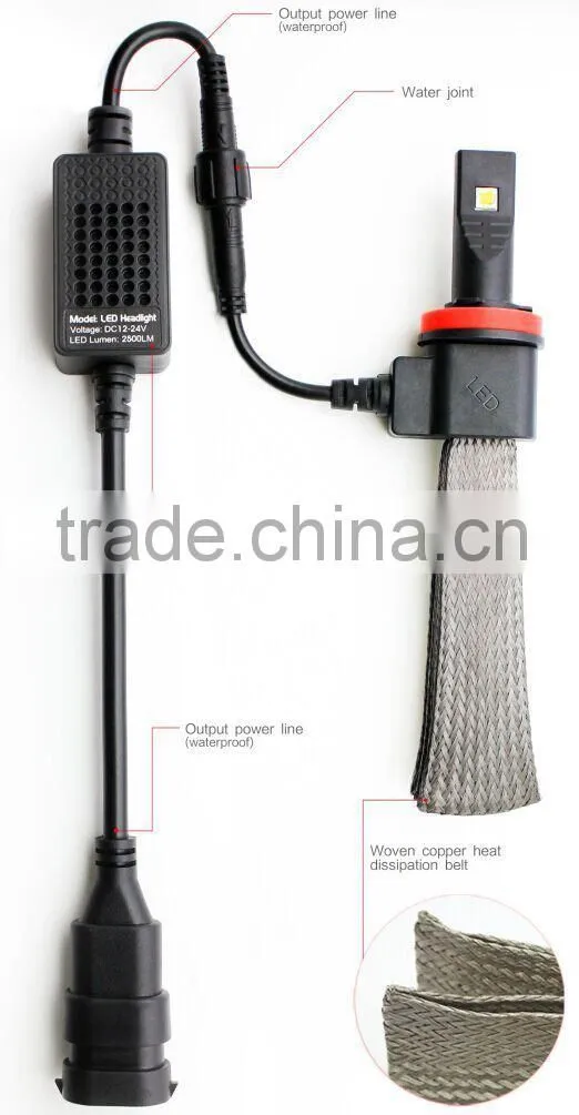 No Fan Design H4 LED Head Light 5G